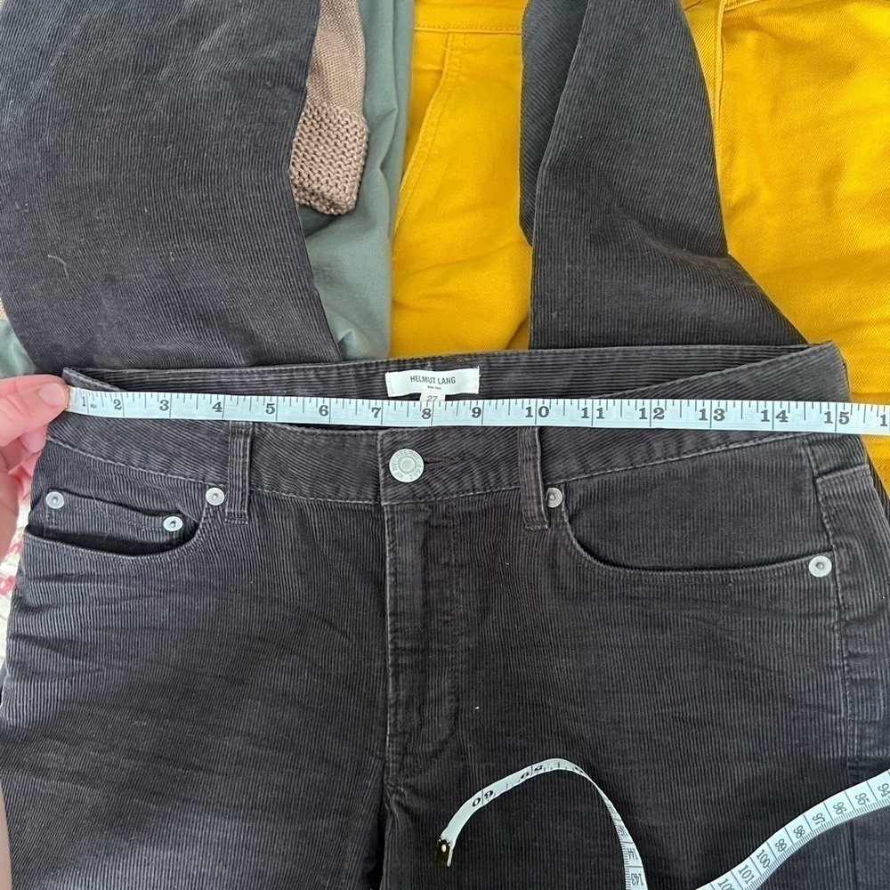 Helmut Lang Cord pant Dark Brown fine Wale Corduroy Boot Cut Pants bottoms chino - Picture 3 of 8